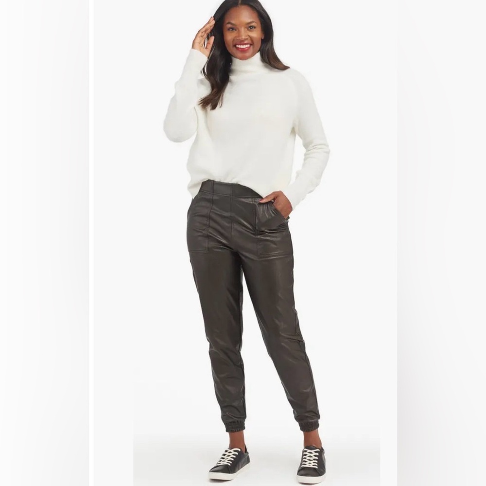 EUC Spanx “leather” Joggers